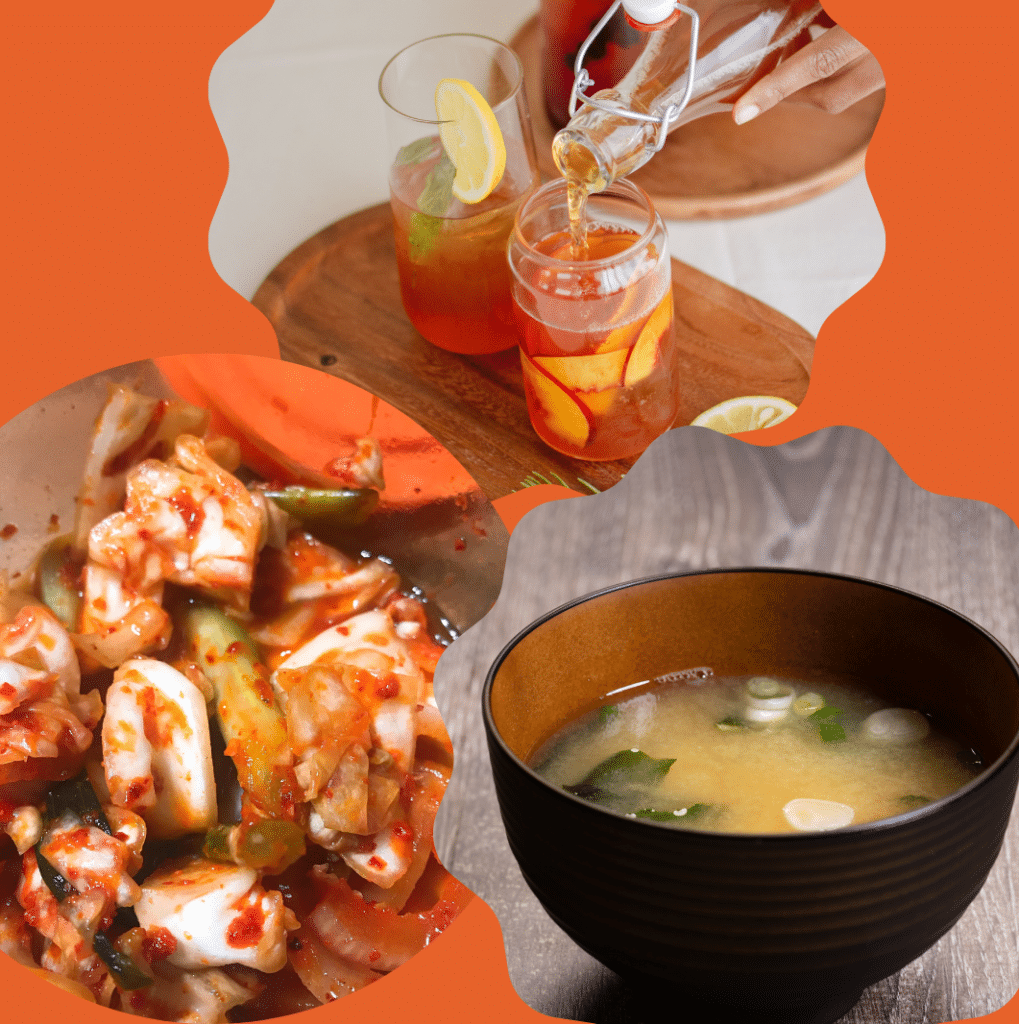 Foods like miso and kimchi can be beneficial for optimizing gut health. 